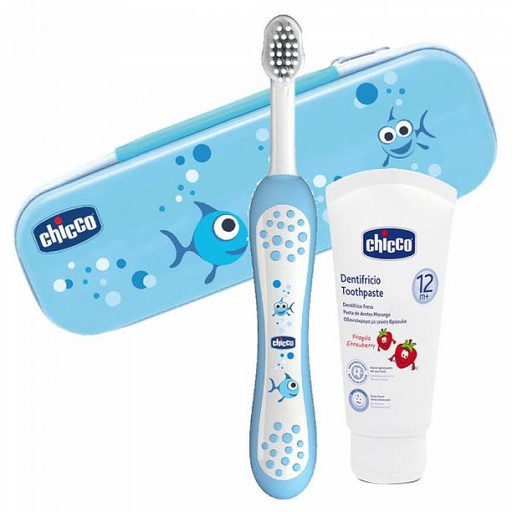 Chicco Хүүхдийн амны цэнхэр сэт фторгүй